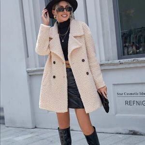 Blush Teddy coat